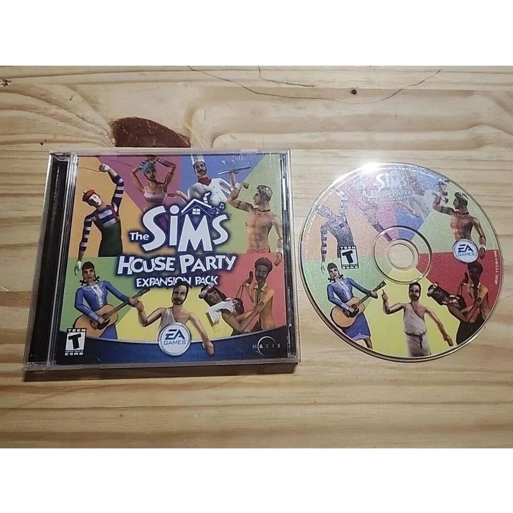The Sims House Party Expansion Pack ( PC CD-ROM) CIB COMPLETE w/ Key )